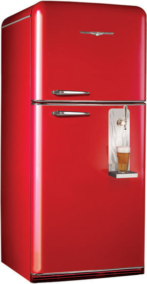 1950 Red Fridge Brewmaster